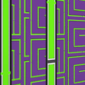 パープルグリーンジオ 壁紙 (縫い目)