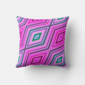 パープルグリーンパステルダイヤモンドパタモダンーン クッション (裏面)