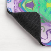 パープルグリーンファンタジーマウスパッド マウスパッド (コーナー)