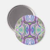 パープルグリーンファンタジー磁石 マグネット (正面/裏面)