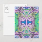 パープルグリーンファンタジー ポストカード (正面/裏面)