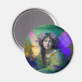 パープルグリーンフェアリーファンタジー マグネット (正面/裏面)