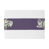 パープルグリーンフローラ結婚式招待状 招待状ベリーバンド (裏面例)