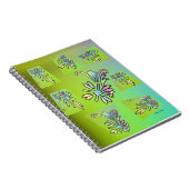 パープルグリーンフローラ ノートブック (右側)