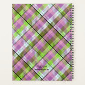 パープルグリーンプレイドプランナー プランナー手帳 (裏面)