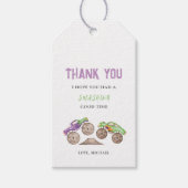 パープルグリーンモンスタートラック誕生日ギフトラベル ギフトタグ