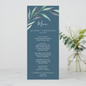 パープルグリーンユーカリ |青結婚のディナーメニュー メニュー (スタンド正面)