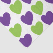 パープルグリーンラブハート 薄葉紙 (詳細)