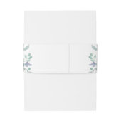 パープルグリーンリーフローラエレガントな結婚式 招待状ベリーバンド (裏面例)