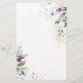 パープルグリーンリーラベンダーブライダルビンゴ (裏面)