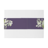 パープルグリーン花束 ウェディング招待状 招待状ベリーバンド (裏面例)