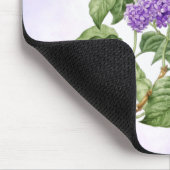 パープルグリーン薄紫フラワー名前をカスタムする植物学 マウスパッド (コーナー)