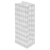 パープルグリーン金ゴールドマルディグラスシェナニガン ワインギフトバッグ (裏面アングル)