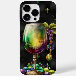 パープルグリーン金ゴールドマルディグラフェスティバル飲料 Case-Mate iPhone 14 PRO MAXケース