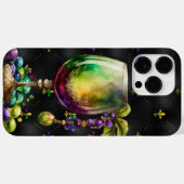 パープルグリーン金ゴールドマルディグラフェスティバル飲料 Case-Mate iPhoneケース (裏面 (横))