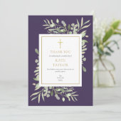 パープルグリーン チャペル 追悼 記念 サンキューカード (スタンド正面)