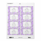 パープルグレーのウォーターボトルカスタマイズのお願い！ ラベル (フルシート)