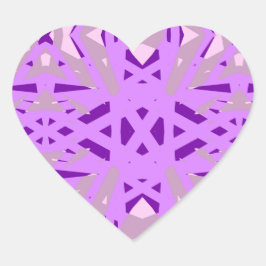 パープルグレーアールデコバレンタイン婚約おもしろいラブ ハートシール