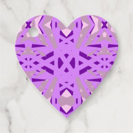 パープルグレーアールデコバレンタイン婚約おもしろいラブ フェイバータグ