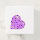 パープルグレーアールデコバレンタイン婚約おもしろいラブ フェイバータグ (インサイチュ)