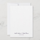 パープルグレーガーデングリーンプラム結婚式招待状 招待状 (裏面)