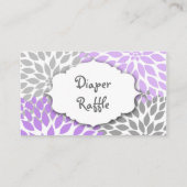 パープルグレーダリアラッフルチケットまたは挿入カード エンクロージャーカード (裏面)