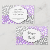 パープルグレーダリアラッフルチケットまたは挿入カード エンクロージャーカード (正面/裏面)