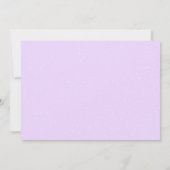 パープルグレーフローラ冬のワンダーランド写真 招待状 (裏面)