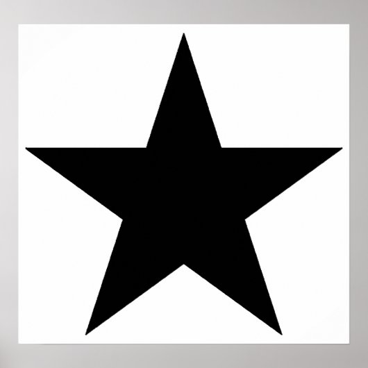 パープルグレーブラックグリーンファイブポイントスターペンタグラム ポスター (正面)