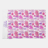 パープルグレープつる植物ワインテイスティングセラーカスタム キッチンタオル (横)