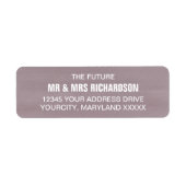 パープルグレープ結婚差出人住所ラベル ラベル (正面)