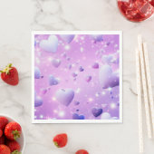 パープルグロウハート スタンダードランチョンナプキン (インサイチュ)