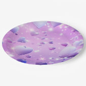 パープルグロウハート ペーパープレート (アングル)