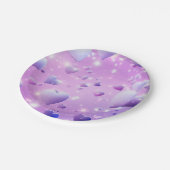 パープルグロウハート ペーパープレート (アングル)