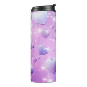 パープルグローハートサーマルタンブラー タンブラー (回転左)