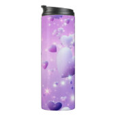 パープルグローハートサーマルタンブラー タンブラー (回転右)