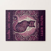 パープルケルト子猫 ジグソーパズル (横)