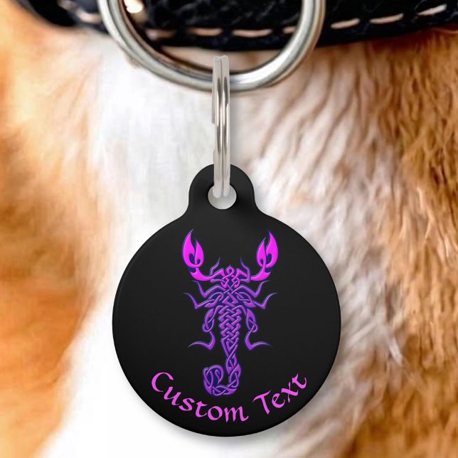 パープルケルト結びサソリ ペット　ネームタグ (クリエイターアップロード済み)