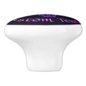 パープルケルト結び目模様スコーピオン セラミックノブ (側面)