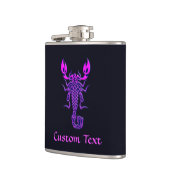 パープルケルト結び目模様スコーピオン フラスク (左)