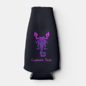 パープルケルト結び目模様スコーピオン ボトルクーラー (正面)