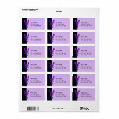 パープルケルト結び目模様スコーピオン ラベル (フルシート)