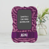 パープルケルト結び目模様結婚のメニュー メニュー (スタンド正面)