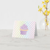 パープルケーキ カード (黄色い花)