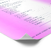 パープルケーキ バーガー グリッター ドリップス メニュー 価格表 ポスター (角)