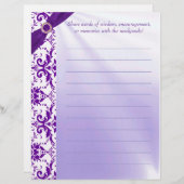 パープルゲストブック紙 (正面/裏面)