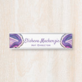 パープルゲーデオフィスのドアの標識名プレート サインプレート (正面)