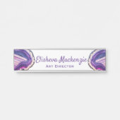 パープルゲーデオフィスのドアの標識名プレート サインプレート (正面)