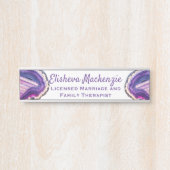 パープルゲーデオフィスのドアの標識名プレート サインプレート (正面)