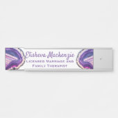 パープルゲーデオフィスのドアの標識名プレート サインプレート (正面)